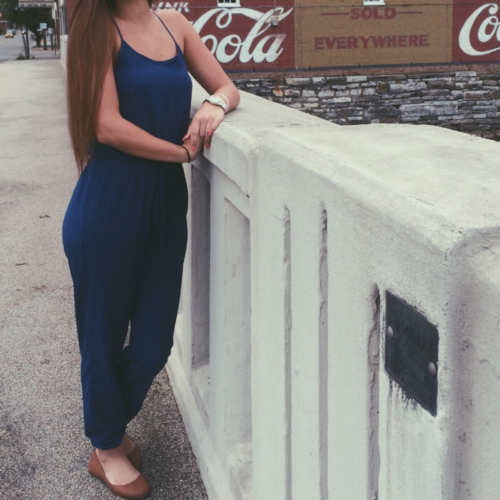 Navy Blue Sleeveless Jumper